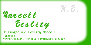 marcell beslity business card